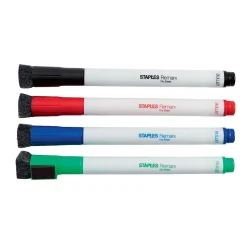 Staples Remarx Dry Erase Markers, Bullet Point, Assorted, 4/Pack (29329)