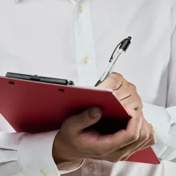 Staples® Retractable Ballpoint Pens, Medium Point, 1.0mm, Black Ink, Dozen (50793-CC)