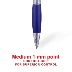 Staples® Retractable Ballpoint Pens, Medium Point, 1.0mm, Blue Ink, Dozen (50794-CC)