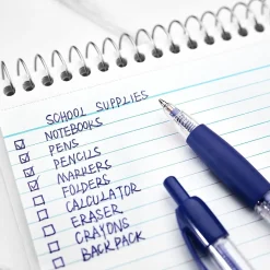 Staples® Retractable Ballpoint Pens, Medium Point, 1.0mm, Blue Ink, Dozen (50794-CC)