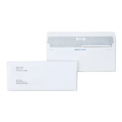 Staples Reveal N Seal Self Seal Security Tinted #8 Business Envelope, 3 5/8" x 8 5/8", White, 300/Box (67539S)