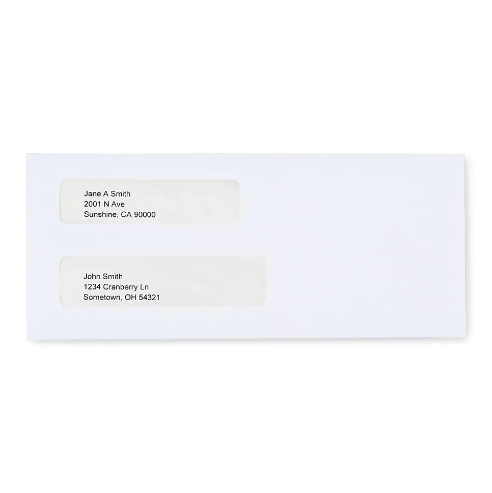 Staples Reveal N Seal Self Seal Security Tinted #8 Business Envelope, 3 5/8" x 8 5/8", White, 300/Box (67539S)