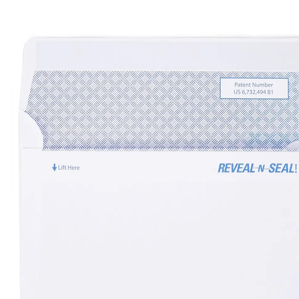 Staples Reveal-N-Seal #9 Double Window Envelope, 3 7/8" x 8 7/8", White, 300/Box (20567-US)