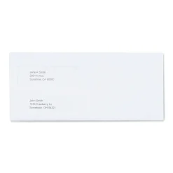 Staples Reveal-N-Seal #9 Double Window Envelope, 3 7/8