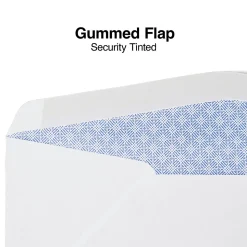 Staples Security Tinted #10 Window Envelopes, 4 1/8" x 9 1/2", White Wove, 500/Box (ST50152-CC)