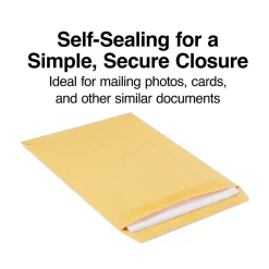 Staples Self Seal Kraft Catalog Envelopes, 9.5"L x 12.5"H, Brown, 100/Box (SPL381962)