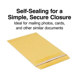 Staples Self Seal Kraft Catalog Envelopes, 7.5"L x 10.5"H, Brown, 100/Box (534792/17105)