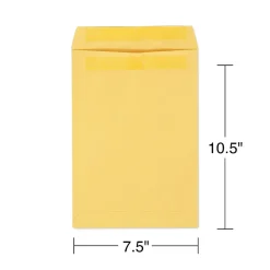 Staples Self Seal Kraft Catalog Envelopes, 7.5