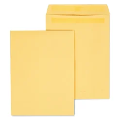 Staples Self Seal Kraft Catalog Envelopes, 9"L x 12"H, Brown, 100/Box (534800/17104)