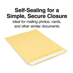 Staples Self Seal Kraft Catalog Envelopes, 12" x 15.5", Brown, 100/Box (534826/17102)