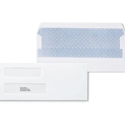 Staples Self Seal Self Seal Security Tinted #9 Double Window Envelopes, 3 7/8" x 8 7/8", White, 500/Box (ST28731-CC)