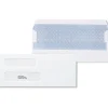 Staples Self Seal Self Seal Security Tinted #10 Double Window Envelopes, 4 1/8" x 9 1/2", White, 500/Box (ST28730-CC)