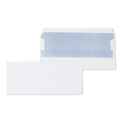Staples Self Seal Self Seal Security Tinted #10 Business Envelopes, 4 1/8" x 9 1/2", White, 500/Box (ST511289-CC)