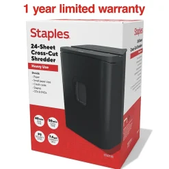 Staples 24-Sheet Cross-Cut Multi-Media Shredder (ST62156)
