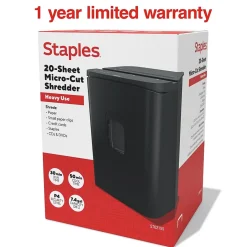 Staples 20-Sheet Micro-Cut Multi-Media Shredder (ST62155)
