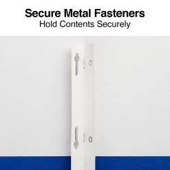 Staples Smooth 2-Pocket Paper Folder with Fasteners, Blue, 25/Box (50774/27542-CC)