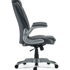 Staples Sorina Ergonomic Bonded Leather Swivel Executive Chair, Grey (53253)