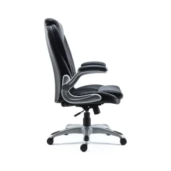 Staples Sorina Ergonomic Bonded Leather Swivel Executive Chair, Black (58262)