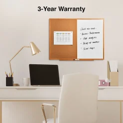 Staples Standard Cork & Dry Erase Whiteboard, 4' x 3' (28324-CC)