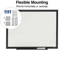 Staples Standard Melamine Dry-Erase Whiteboard, Aluminum Frame, 2' x 1.5' (52679/28679)