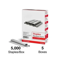 Staples Standard Staples, 1/4