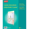 Staples Standard Weight Sheet Protectors, 8.5" x 11", Clear, 10 Sheets/Pack (41924)