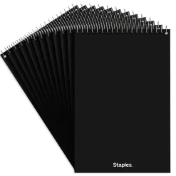 Staples Steno Pad, 6" x 9", Gregg Ruled, White, 80 Sheets/Pad, Dozen (ST57354/TR57354)