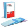 Staples Stickies Standard Notes, 4" x 6" Assorted, 100 Sheets/Pad, 5 Pads/Pack (S-46WC5/52573)