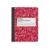 Staples® 1-Subject Composition Notebooks, 7.5" x 9.75", Specialty Ruled, 100 Sheets, Green (11624-CC)