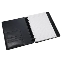 Staples 1-Subject Customizable Notebook, 6.75" x 8.75", Narrow Ruled, 60 Sheets, Black (20000)