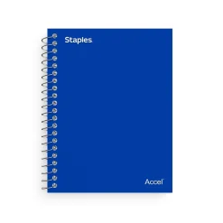 Staples® 1-Subject Professional Notebooks, 4.5" x 5.5", College Ruled, 200 Sheets, Assorted (12891-CC)