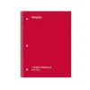 Staples® 1-Subject Subject Notebooks, 8" x 10.5", Wide Ruled, 75 Sheets, Assorted Colors (54895B/27615)