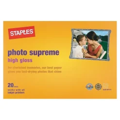 Staples Supreme Glossy Photo Paper, 13" x 19", 20/Pack (19901-CC)