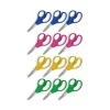 Staples Teacher Pack 5" Kids Pointed Tip Stainless Steel Scissors, Straight Handle, Right & Left Handed, 12/Pack (TR55057)