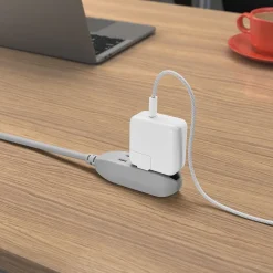 Staples TECH 25' Extension Cord, 3-Outlet, 16 AWG, Gray, 2/Pack (ST62346)