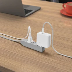 Staples TECH 15' Extension Cord, 3-Outlet, 16 AWG, Gray, 2/Pack (ST62347)