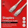 Staples TECH 7 ft. Cat-6 Ethernet Cable, Male to Male, Gray (ST62453)