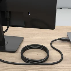 Staples TECH 6 ft. Display Port to Display Port Audio/Video Cable, Male to Male, Black (ST62469)