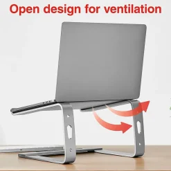 Staples TECH 11.2 x 10.2 Aluminum Laptop Stand, Silver (ST62653)