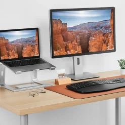 Staples TECH 11.2 x 10.2 Aluminum Laptop Stand, Silver (ST62653)