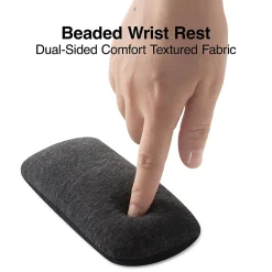 Staples TECH Beaded Non-Skid Wrist Rest, Black (23942)