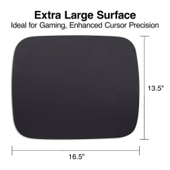Staples TECH Foam Non-Skid Gaming Mouse Pad, Black (ST61812)