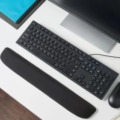 Staples TECH Foam Non-Skid Wrist Rests, Black (ST61827)