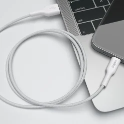 Staples TECH USB-C to USB-A Charging Cable, 3.3 ft., White (ST62337)