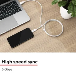 Staples TECH USB-C to USB-A Charging Cable, 3.3 ft., White (ST62316)