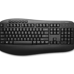 Staples TECH Wireless Comfort Keyboard, Black (ST62602)