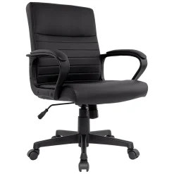 Staples Tervina Ergonomic Luxura Swivel Manager Chair, Black (56904V-CC)