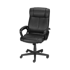 Staples Turcotte Ergonomic Luxura Swivel Computer and Desk Chair, Black (61303-CC)