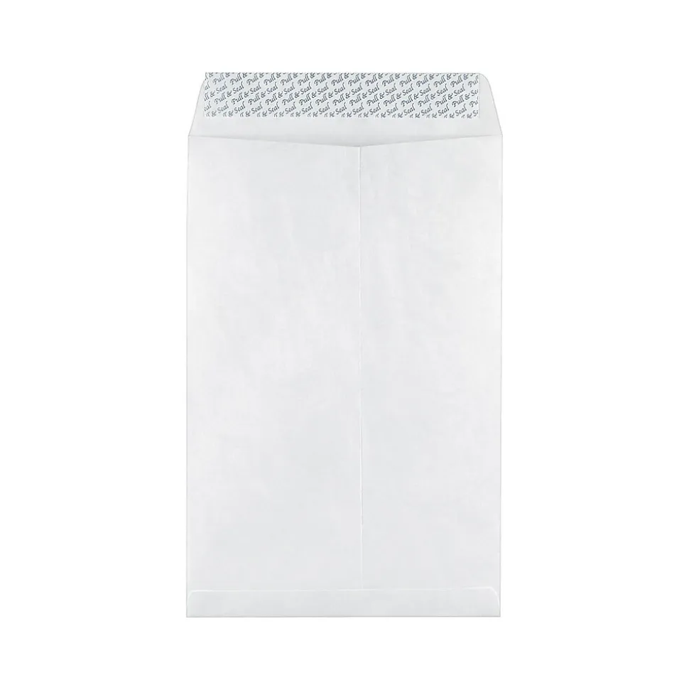 Staples Tyvek EasyClose Catalog Envelopes, 12"L x 15.5"H, White, 100/Box (SPL17161)
