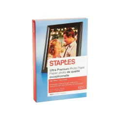 Staples Ultra Premium Glossy Photo Paper, 4" x 6", 60/Pack (19897-CC)